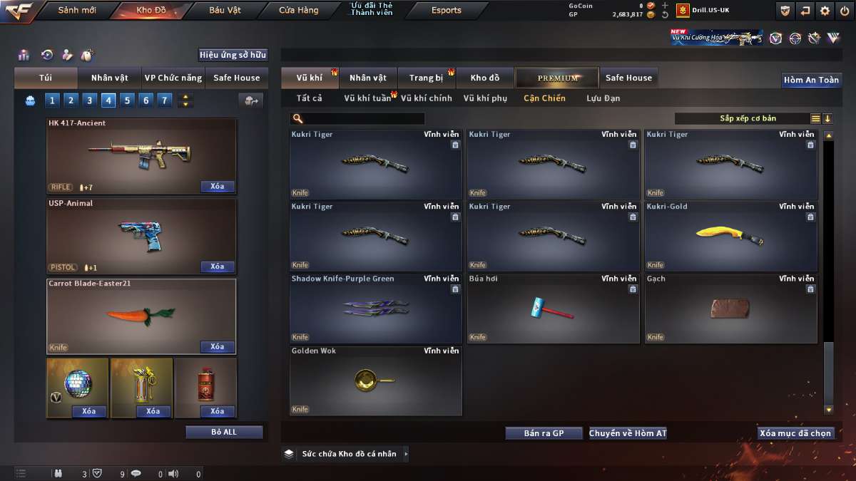 shop acc cf uy tin gia re